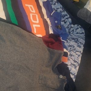 Ralph Lauren polo shirt blue and grey 3t and 4t